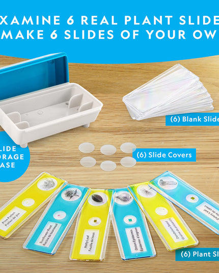 NATIONAL GEOGRAPHIC Microscope for Kids - Science Kit with an Easy-to-Use Kids Microscope, Up to 400x Zoom, Blank and Prepared Slides, Rock & Mineral Specimens, STEM Project Toy (Amazon Exclusive)