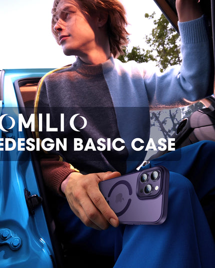 LOMILIO Magnetic for iPhone 14 Pro Max Case for MagSafe [No.1 Strong N52 Magnets] Translucent Matte [Military Grade Protection] for Women Girls Men iPhone 14 Pro Max Phone Case (6.7")-Deep Purple