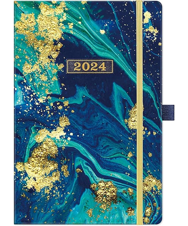 2024-2026 Pocket Planner/Calendar - 3 Year Monthly Planner 2024-2026 with 63 Notes Pages, Jan. 2024 - Dec. 2026, 3.8" x 6.4", Monthly Calendar 2024-2026 with Inner Pocket + Pen Hold - Blue