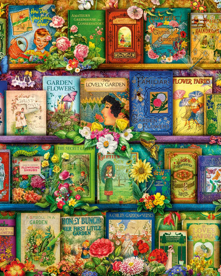 SEALED - Buffalo Games - Aimee Stewart - Vintage Summer Books - 1000 Piece Jigsaw Puzzle