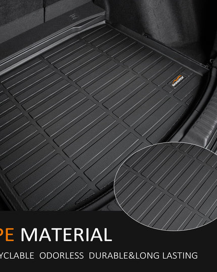 Binmotor-All Weather Floor Mats Set for Kia Sorento 2021-2025 6/7 Passenger（Not for Hybrid）, 1st & 2nd & 3rd Row Full Set, Guard Heavy Duty TPE Car Floor Liners Sorento Accessories