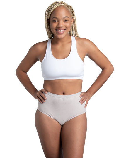 SIZE: 8/XL(PANT SIZE:14-16) - Fruit of the Loom Women's Cotton Brief Underwear, 10-Pack