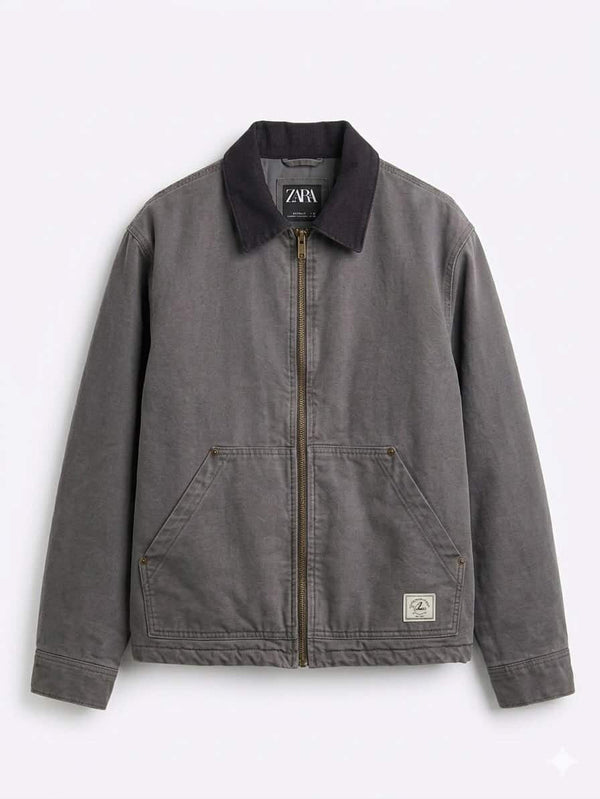 Clearance of Zara Jacket – Grey Denim Jacket for Men