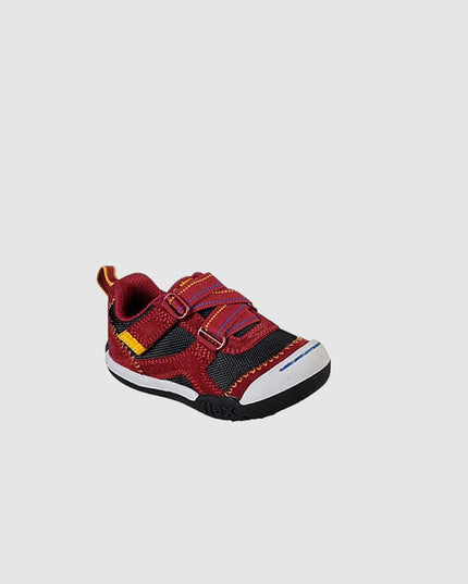 Skechers Boys Flex Play-MID Dash Sneakers DARK RED