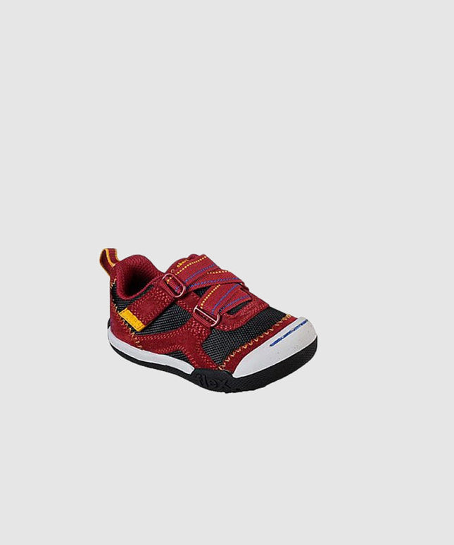 Skechers Boys Flex Play-MID Dash Sneakers DARK RED