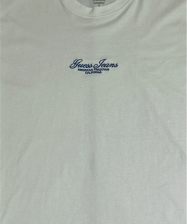 Guess Jeans Men’s White Cotton T-Shirt
