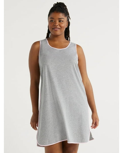 SIZE: XL - Joyspun Women's Cotton Blend Sleeveless Sleep Chemise