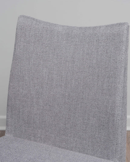Christopher Knight Home Dimitri Fabric with Walnut Finish Dining Chairs, 2-Pcs Set, Dark Grey