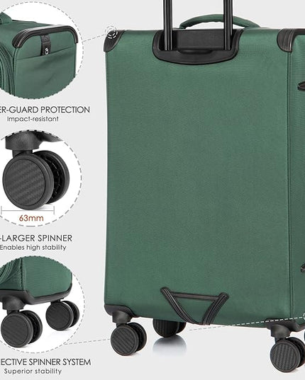 Verage Teldo Softside Expandable Spinner Wheel Luggage