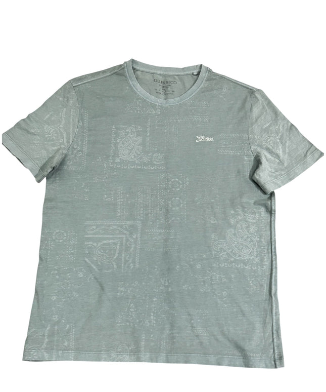 Guess Eco Men’s Light Green Cotton T-Shirt