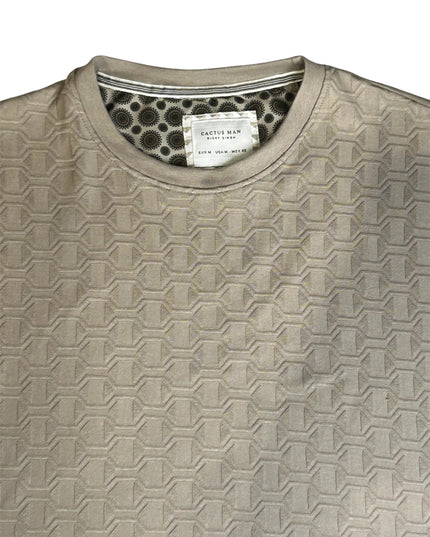 Cactus Man Ricky Singh Men’s Dark Beige Round Neck Half-Sleeve T-Shirt