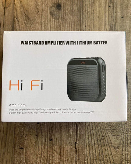 Waistband Amplifier With Lithium Battery - White