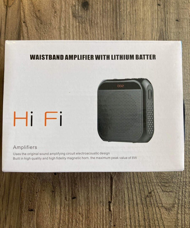 Waistband Amplifier With Lithium Battery - White