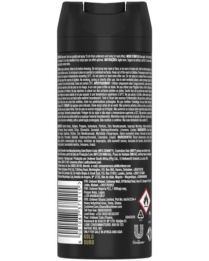 Axe Gold Deodorant Spray 150 ml