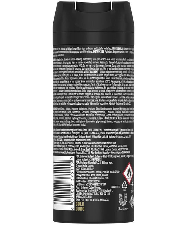 Axe Gold Deodorant Spray 150 ml