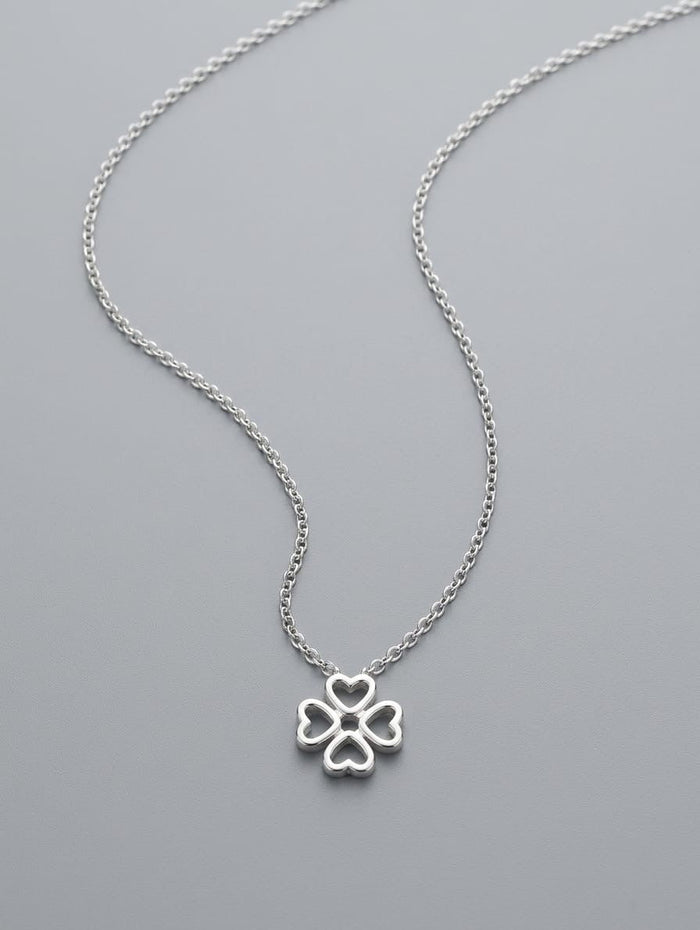 Clearance of Jewellery – Sterling Silver Four Hearts Clover (No box)