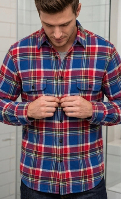 Ralph Lauren Blue And Red Multi Colored Shirt For Men