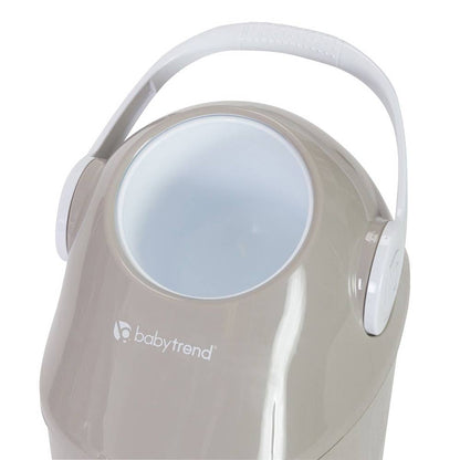 Close-up of Diaper Champ lid and handle