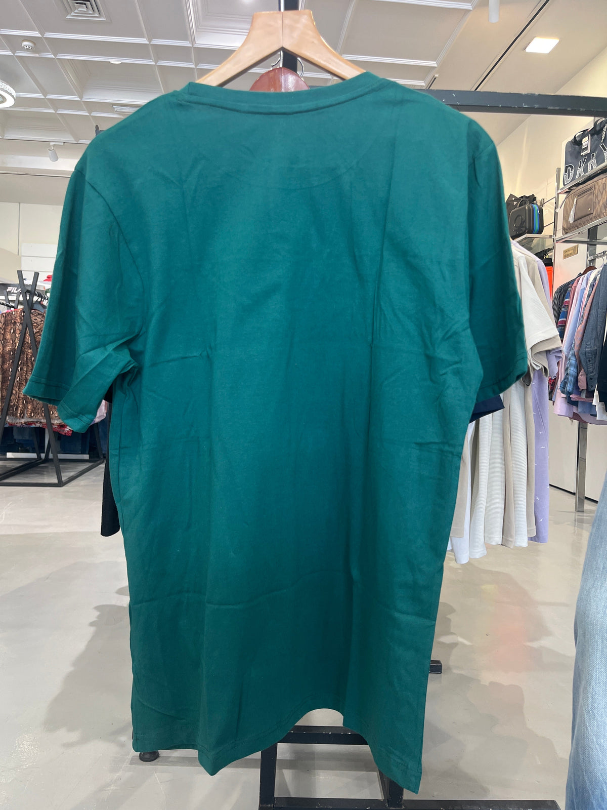 Bs Style Men'S Teal Green "Earth" Graphic Oversized T-Shirt