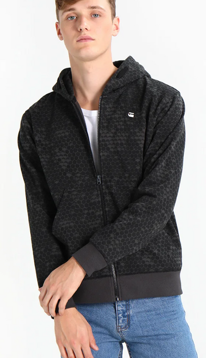G-Star Core Hoc Hoodei Zip Sw L/S - Zip-Up Sweatshirt - Mdf/Raven