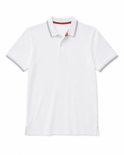 Allen Solly Men'S White Textured Polo T-Shirt