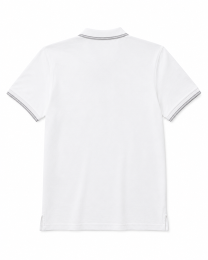 Allen Solly Men'S White Textured Polo T-Shirt