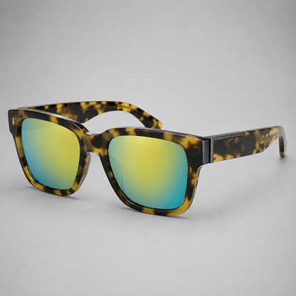 Guess Gu6855 52Q Sunglasses – Tortoise Frame / Gold Mirror Lenses