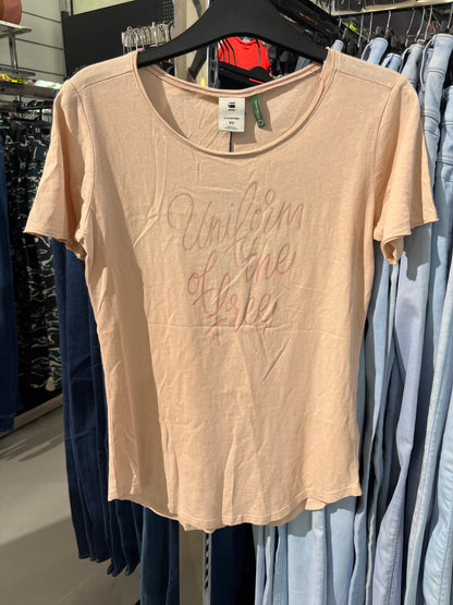 G-Star Graphic Liquid Pink Women'S T-Shirt