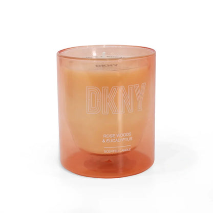 Dkny Rose Woods & Eucalyptus Glass Scented Candle- Blush