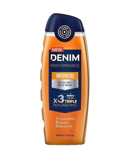 Denim new Performance NOURISH Body And Face Wash x3 400ml