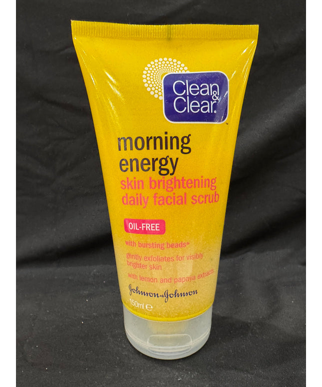 Clean & Clear morning energy skin brightening daily facial scrub OIL FREE