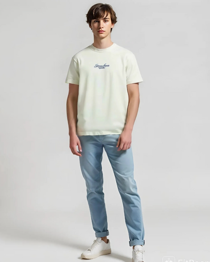 Guess Jeans Men’s White Cotton T-Shirt