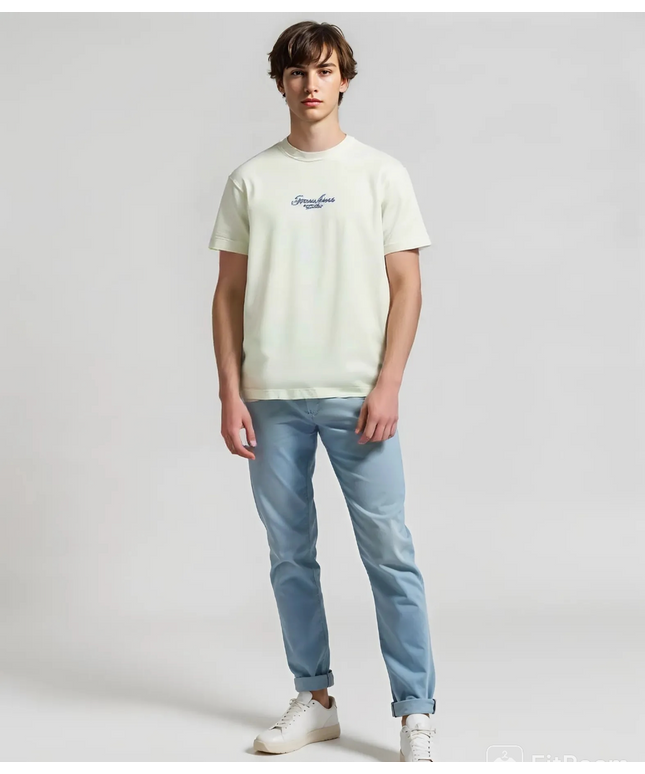 Guess Jeans Men’s White Cotton T-Shirt
