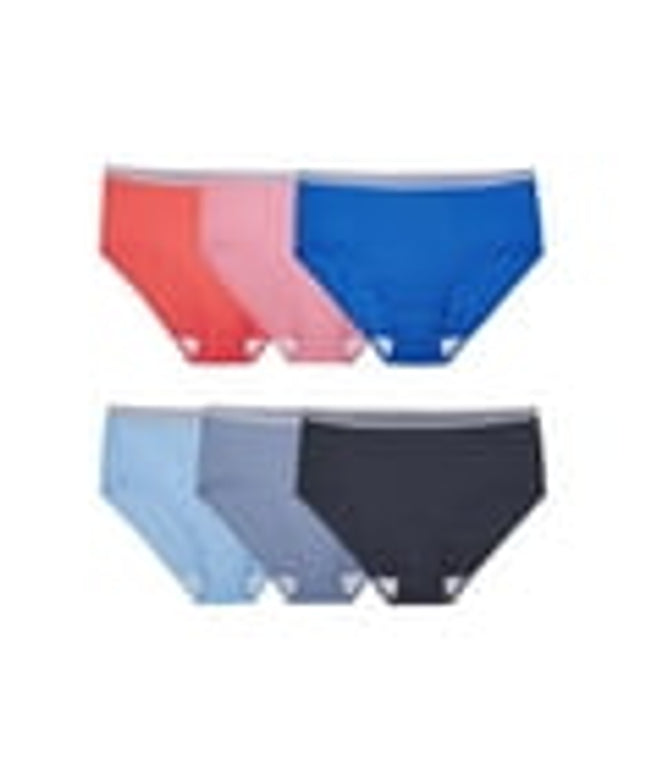 SIZE - 9/2X - Fruit of the Loom Women's Cotton Low-Rise Brief Underwear, 6-Pack