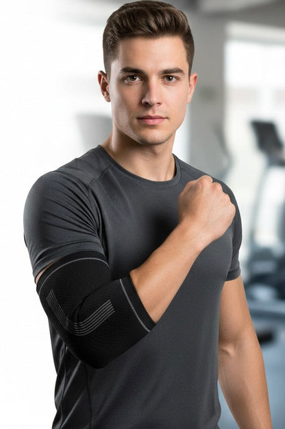 High Quality Elbow Support Multi Directional Compression Flatlock Stitching Technology Durable Reinforced Edging 9335