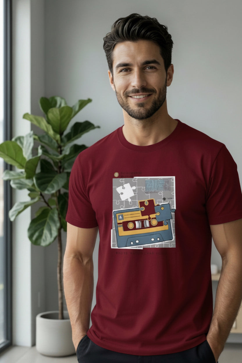 Achiver Dark Red Rush T-Shirt Men