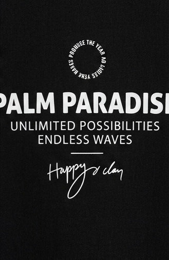 Denim & Flower Black Palm Paradise T-Shirt
