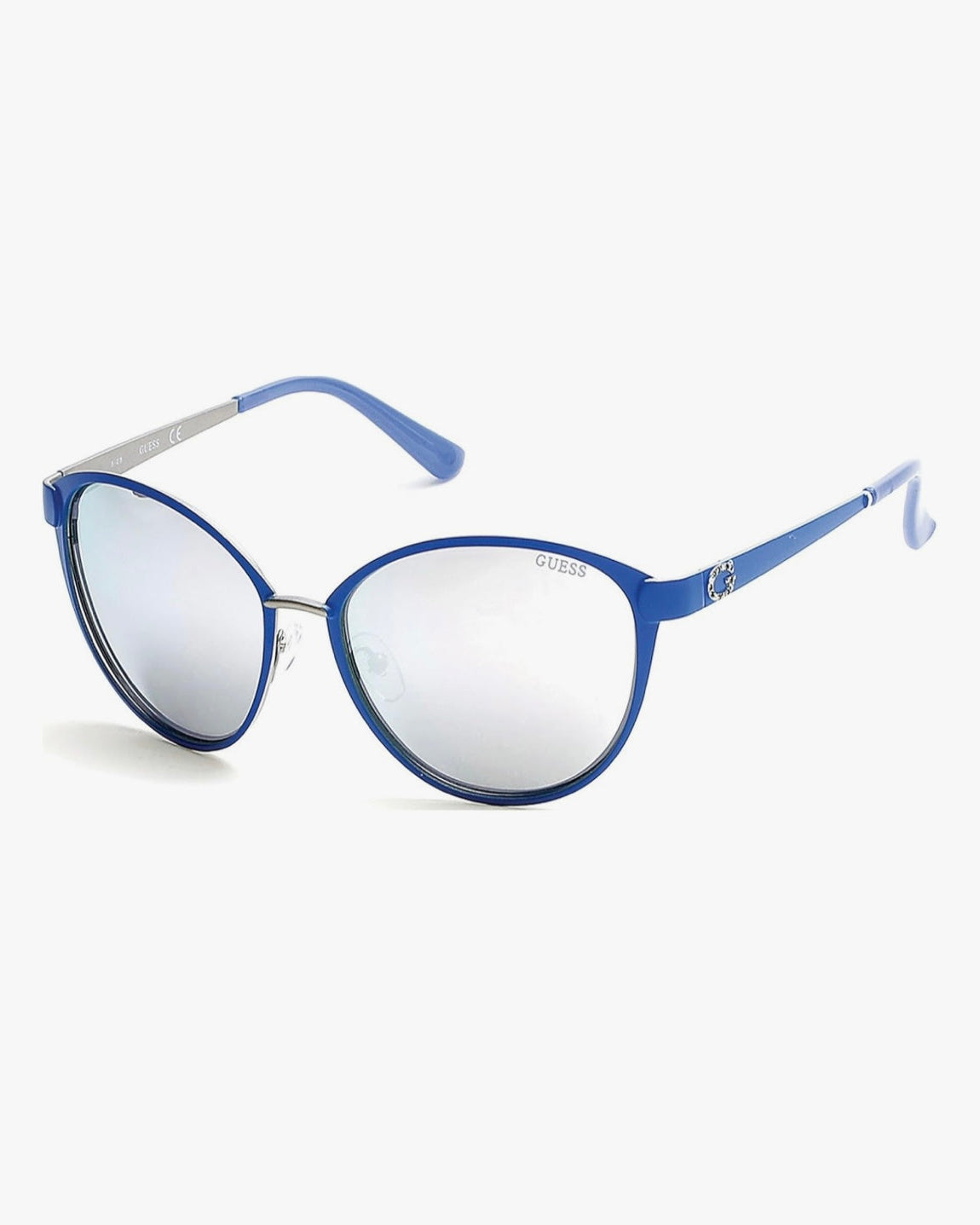 Women's Matte Blue Smoke Mirror Sunglasses - UV Protection