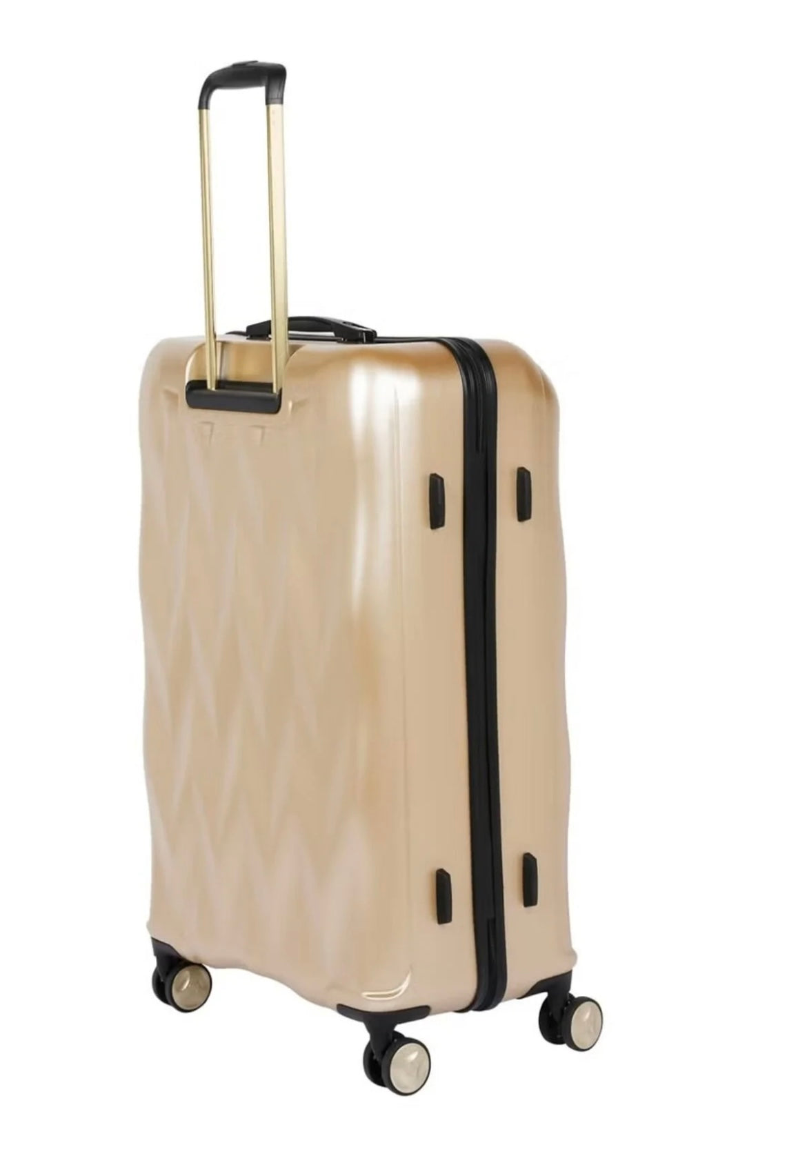 Bebe Carmella Gold Large Light Weight Polycarbonate Trolley Bag Luggage