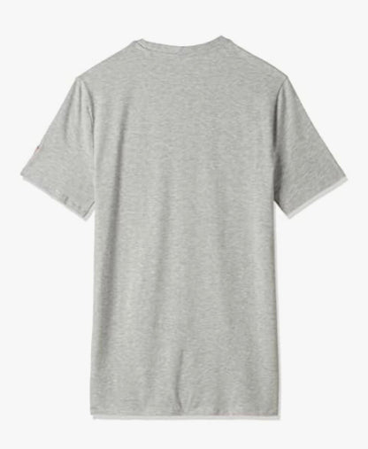 Guess Men'S Tartan Logo T-Shirt Grey