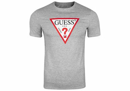 Guess Men'S Original Logo T-Shirt Grey