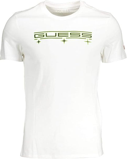 Guess Men'S Sparkle Logo T-Shirt White