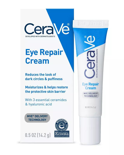 CeraVe Under Eye Cream Repair for Dark Circles and Puffiness - 0.5oz(14.2g)