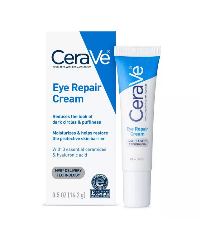 CeraVe Under Eye Cream Repair for Dark Circles and Puffiness - 0.5oz(14.2g)