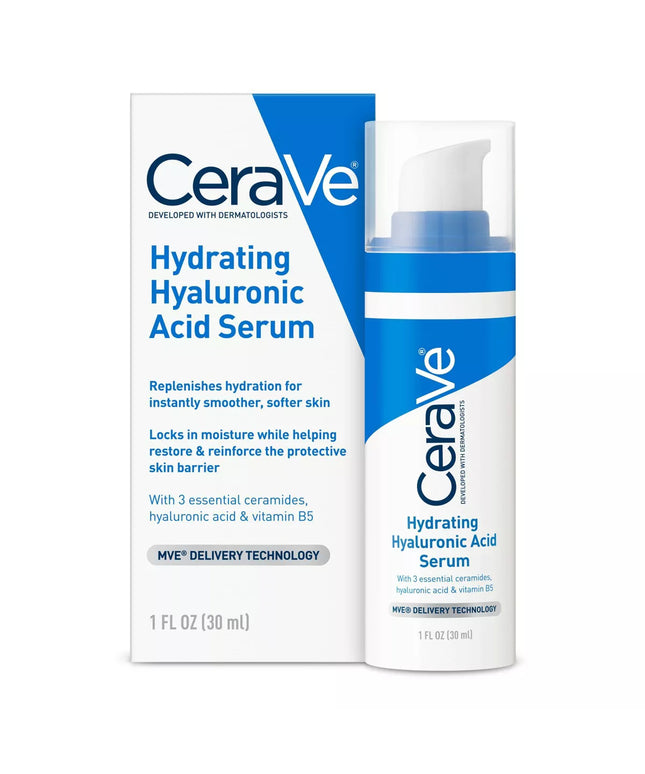 CeraVe Hydrating Hyaluronic Acid Face Serum – 1 fl oz