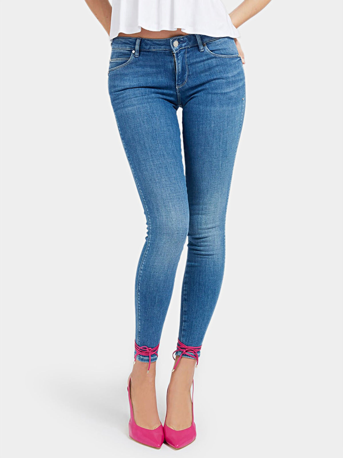 Guess Women'S Skinny Jeans Blue