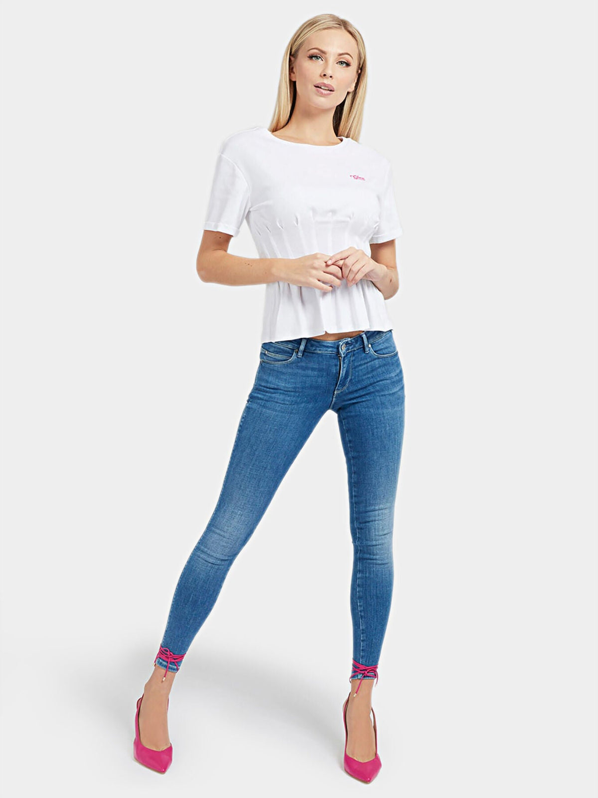 Guess Women'S Skinny Jeans Blue