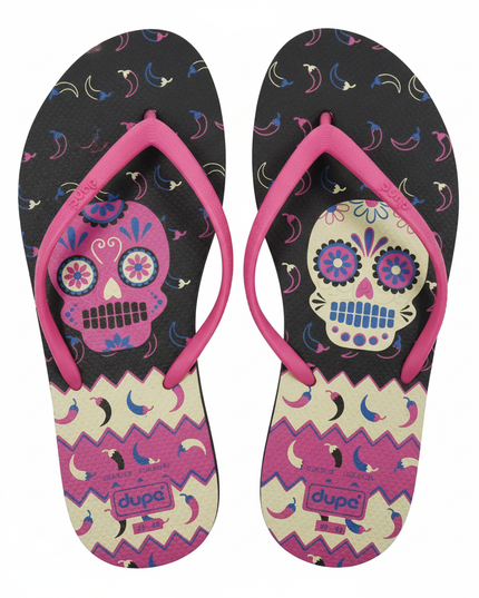 Dupe Women's Flip Flops Hype (Black)