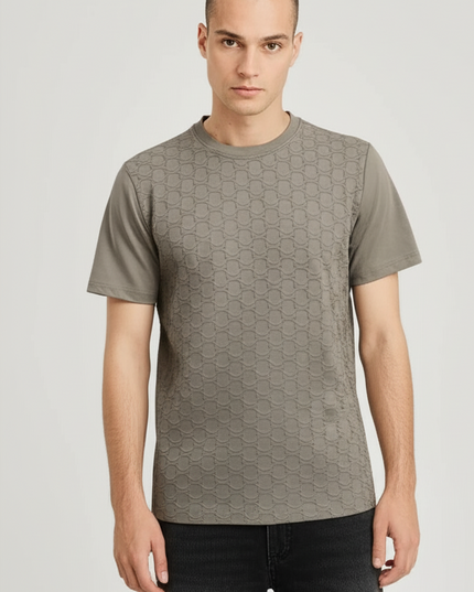 Cactus Man Ricky Singh Men’s Dark Beige Round Neck Half-Sleeve T-Shirt