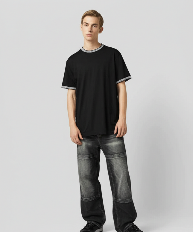 Cactus Man Ricky Singh Men’s Round Neck Half-Sleeve T-Shirt